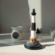 b2d7208a-3a90-455c-837a-b60a123836fa.JPG Motorized Lighthouse Display Model on a Rock