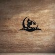mockup_03.jpg 026 Motocross Rider Mountain Wall Decor Art Laser Cut 3D Print Files