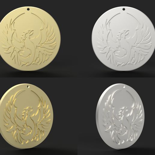 LOKZ PHOENIX 原画　一点もの　unique 💭 Phonix 4 logo・ STL File for 3D printing and CNC