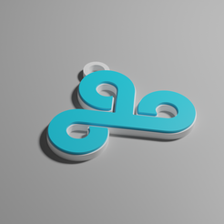 Cloud-9.png STL-Datei Cloud 9 Schlüsselanhänger・Design zum Herunterladen und 3D-Drucken