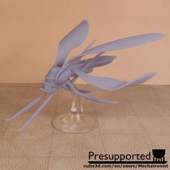 Damselfly-Spelljammer-Ship-Model-Side.jpg Fichier STL gratuit Figurine Spelljammer de DnD : le navire Damselfly・Objet pour imprimante 3D à télécharger