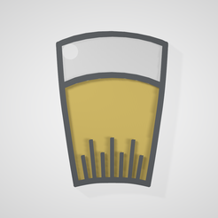 Knipsel.png STL file Keychain - beer・Model to download and 3D print