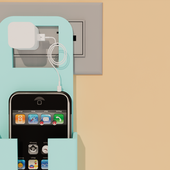 Carga-celular-3.png Бесплатный OBJ файл Держатель для мобильного телефона・Шаблон для загрузки и 3D-печати