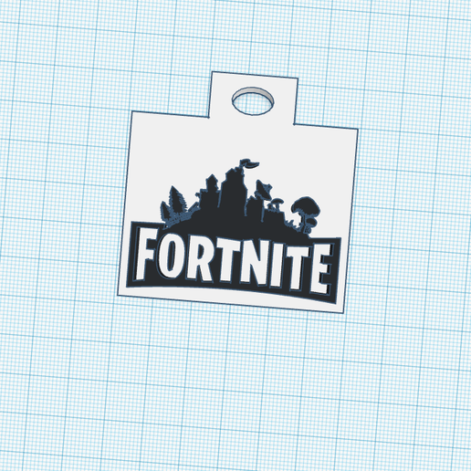 Download free STL file llavero fortnite con diseño • Object to 3D print ...