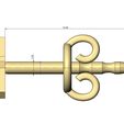 5-number-varsity-Stud-earring-07.jpg 5 five number varsity font stud earring 3D print model