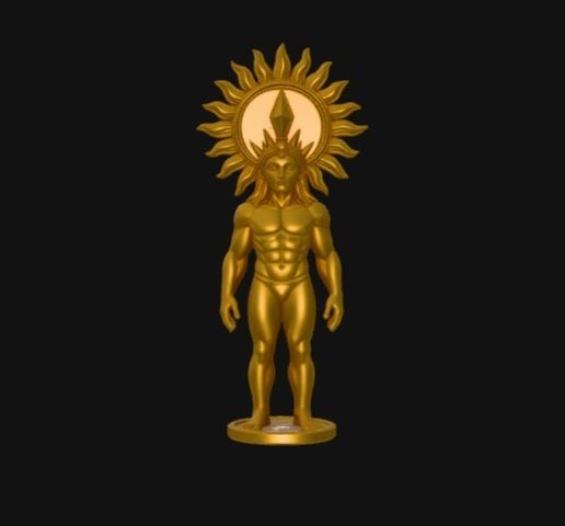 sun god medallion