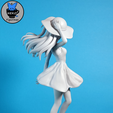 Asuka-Back.png Asuka and Rei Summer Dress - Evangelion Anime Figurine STL for 3D Printing