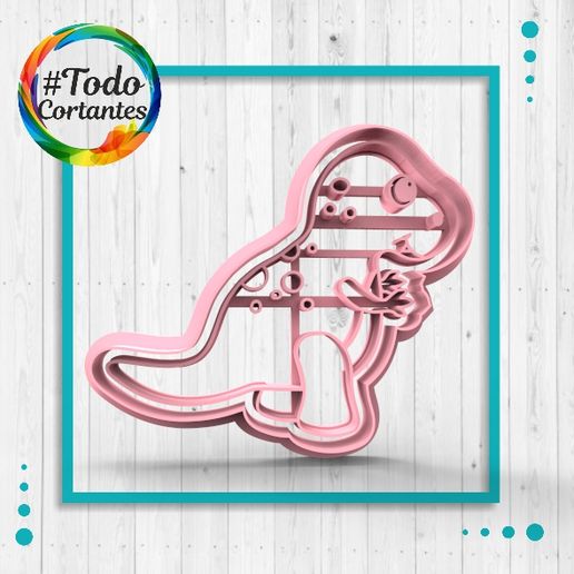 dinos cookie cutter pack - 3D model önizlemesi