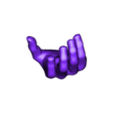 zip_hand_open_loose_right.STL ULTRAGUY ACTION FIGUR