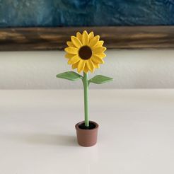 sunflower_pic4_square.jpg Cute Potted Sunflower Desk Home Decoration Simple Pretty Flower