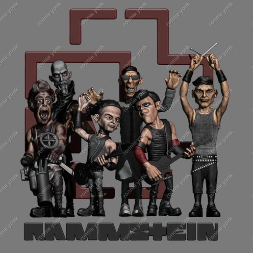 🥁 Rammstein - Till Lindemann 3dprinting・ 3D File for 3D printing・Cults