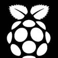 pi.jpg Raspberry logo - Improved customizable Top cover case for the Raspberry Pi