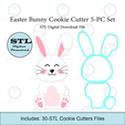 Etsy-Listing-Template-STL.png Giant 5-PC Easter Bunny Cookie Cutter Set | STL File