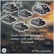 2.jpg German WW2 vehicles pack No. 4 (Tiger I and variants) - Germany Eastern Western Front Normandy Stalingrad Berlin Bulge WWII