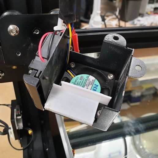 CR10 Stock Hotend Fan Deflector