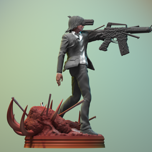 🔫 Gun Devil - Chainsaw man・ 3D File for ・Cults