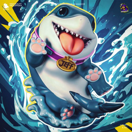 🦈 Jeff the Land Shark | Marvel Rivals | 85mm・ 3D File for 3D