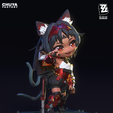 Nekomata-04.png Nekomata - Chuya Factory Chibi Collector Series Modelo de impresión 3D