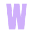 W.stl Simple uppercase alphabet- Abecedario mayuscula sencilla