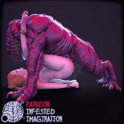 1.jpg Fichier STL Abus de femmes du monstre Hellhound (mis à jour)・Objet imprimable en 3D à télécharger