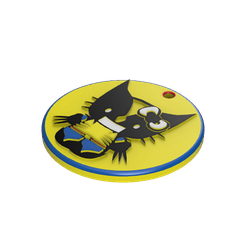 22c.png STL-Datei Schlüsselanhänger/ Schlüsselanhänger Hello Kitty Wolverine kostenlos・3D-Drucker-Modell zum herunterladen