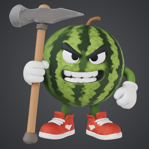 fruit fight watermelon
