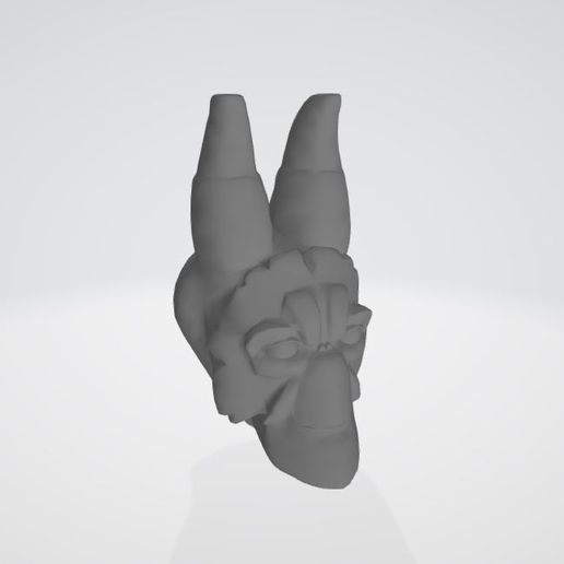 Download OBJ file Goat Alien Head • 3D printing design ・ Cults