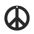 render0001.png Peace Sign Keychain