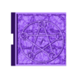 floor 1X1  pentagram.stl terrain, tile, rpg, 28 mm, d&d, Dungeon set 1 (Quick tiling system)