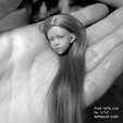 TinyEdenHeadWithHair.png 33cm (13 inches) BJD Eden for 3D Printing