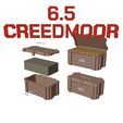 COL_04_65creedmoor_50a.png AMMO BOX 6.5 Creedmoor AMMUNITION STORAGE 6.5 CM CRATE ORGANIZER