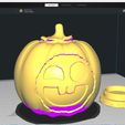 view1.jpg Fichier STL Caritas citrouille d'Halloween・Objet pour imprimante 3D à télécharger