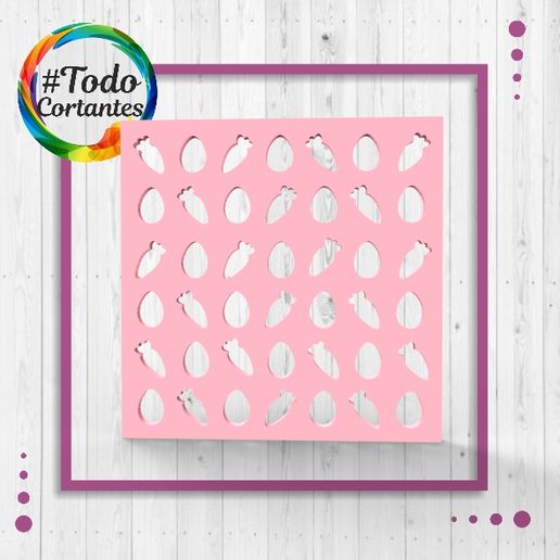 Texture/ Stencil Easter 3D model