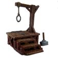 Hangmans-Platform-Painted-miniature-from-Mystic-PIgeon-Gaming-6-min.jpg Gallows Stocks And Guillotine Tabletop Terrain Set