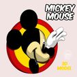 3.jpg mickey mouse 3d model wall relief