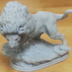 2.jpg Download STL file Strong Lion Sculpture • 3D printable object, kfir