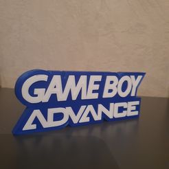20230915_201246.jpg STL file Game Boy Advance logo・Model to download and 3D print