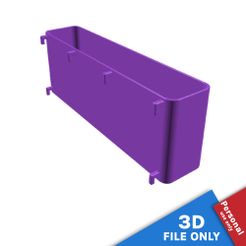 103414-dd.jpg Télécharger fichier STL CONTENEUR AVEC ESPACE DE RANGEMENT DE 26X5,5X10CM POUR SKIS IKEA • Plan pour impression 3D, Printics