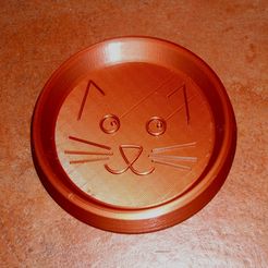 Cat_Dish_1.jpg Free STL file Cat dish - cat dish - cat bowl・3D print design to download