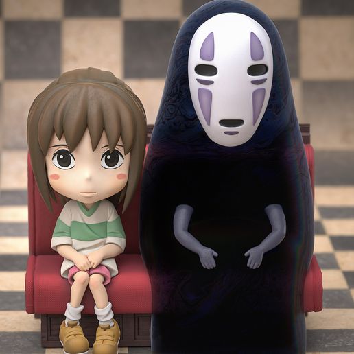 Chihiro - Spirited Away - Chibi 3D model