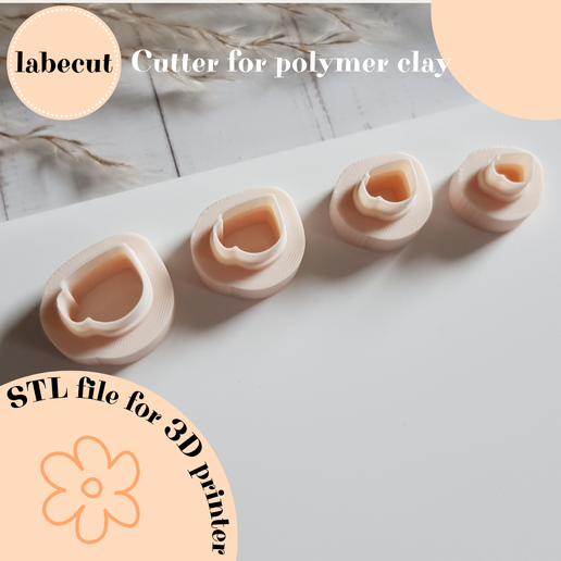 Mini coffee tea cup polymer clay cutter