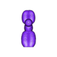 Balloondog_LV.stl Воздушный шар Собака Louis Vuitton