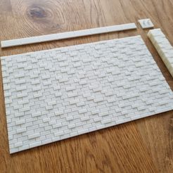20230320_155118.jpg 3MF file Rustic brick wall H0 1:87 stone wall・3D printing template to download