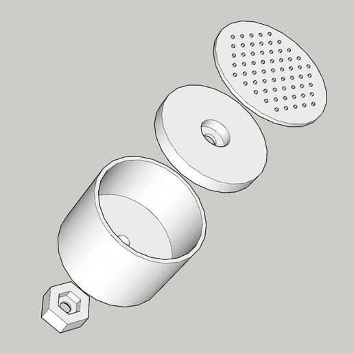 Exploded.JPG Retractable Rosin Case