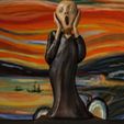 2.jpg Fichier 3D Munch The Scream - PAS DE SOUTIEN・Modèle à télécharger et à imprimer en 3D