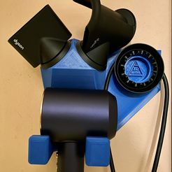 IMG_9099.jpeg STL file Wall mount for Dyson Supersonic hair dryer・3D printing template to download