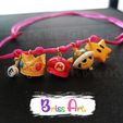 collar-peach-2.jpg STL file Mario Bross 3D Mushroom Earrings・3D printer design to download
