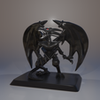 Render2.png YU GI OH Red Eyes Black Dragon 3D Print Miniature Figure 3D print model