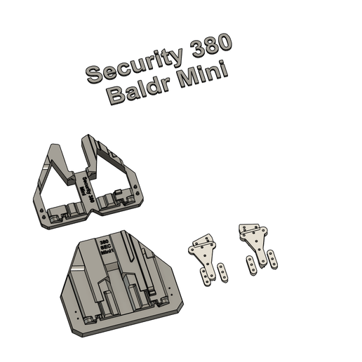 Ruger Security 380 Baldr Mini 1 Split Holster Mold