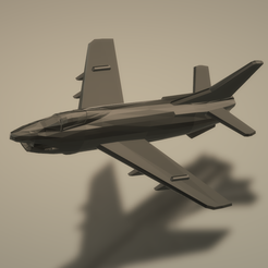 G91yNew.png STL-Datei Aeritalia G.91Y kostenlos・Objekt zum Herunterladen und Drucken in 3D